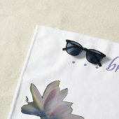 ウォーターリリーフラワーマウリエンジラードヘルス瞑想 ビーチタオル (インサイチュ)