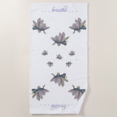 ウォーターリリーフラワーマウリエンジラードヘルス瞑想 ビーチタオル (正面)