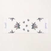 ウォーターリリーフラワーマウリエンジラードヘルス瞑想 ヨガマット (正面(横))