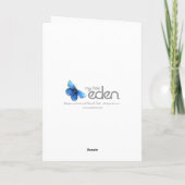 ウォーターリリーフローラピンクの娘45歳の誕生日カード カード (裏面)