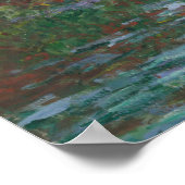 ウォーターリリーポントバイクロードモネファインアートプリント ポスター (角)