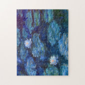 ウォーターリリーポンドインブルークロードモネファインアート ジグソーパズル (縦)