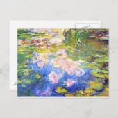 ウォーターリリーポンドクロードモネ ポストカード (正面/裏面)