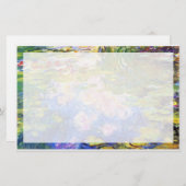 ウォーターリリーポンドクロードモン絵画トファインアート 便箋 (正面/裏面)