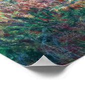 ウォーターリリーポンドハーモニーバラモネ ポスター (角)