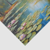 ウォーターリリーポンドフォレスト、自然イラストレーション 薄葉紙 (詳細)