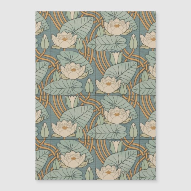 ウォーターリリーリリーアールヌーボー自然 (正面)