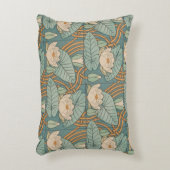 ウォーターリリーリリーアールヌーボー自然 アクセントクッション (正面(垂直))