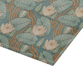 ウォーターリリーリリーアールヌーボー自然 カッティングボード (角)