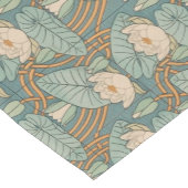 ウォーターリリーリリーアールヌーボー自然 ショートテーブルランナー (コーナー)