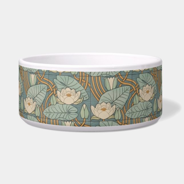 ウォーターリリーリリーアールヌーボー自然 ボウル (正面)