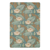 ウォーターリリーリリーアールヌーボー自然 ミニクリップボード (裏面)