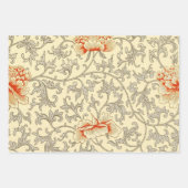 ウォーターリリーリリーアールヌーボー自然 ラッピングペーパーシート (正面3)