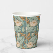 ウォーターリリーリリーアールヌーボー自然 紙コップ (右)
