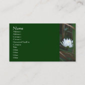 ウォーターリリーロータスフラワービジネスカード 名刺 (正面)