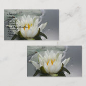 ウォーターリリーロータスブロッサムフローラ名刺 名刺 (正面/裏面)