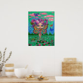 ウォーターリリー妖精のポスター ポスター (キッチン)