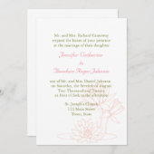 ウォーターリリー結婚式招待状 招待状 (正面/裏面)