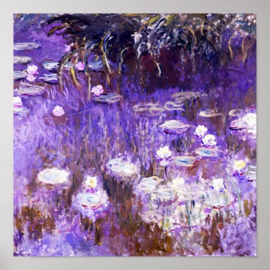 ウォーターリリー絵画ズバイクロード・モネ ポスター (正面)