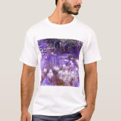 ウォーターリリー絵画ズバイクロード・モネ Tシャツ (正面)