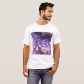 ウォーターリリー絵画ズバイクロード・モネ Tシャツ (正面フル)