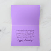 ウォーターリリー誕生日カード カード (内部)