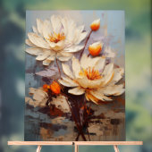 ウォーターリリー – インパストフローラ アクリルサイン (ニュートラル)