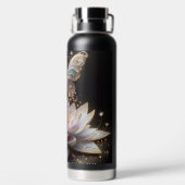 ウォーターリリー&グリッターバタフライ ウォーターボトル (背面)