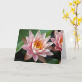 ウォーターリリー ビューティー カード (黄色い花)