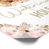 ウォーターリングホールハイランダーカウボーホファーム誕生日 ポスター (角)