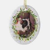 ウォーターリースオンウッドペット写真 セラミックオーナメント (右)