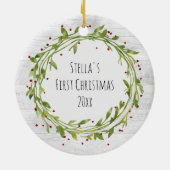 ウォーターリースオンウッドペット写真 セラミックオーナメント (裏面)