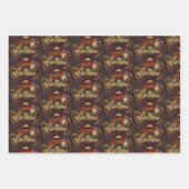 ウォータールドッグ遊ズポーカーカード賭博 ラッピングペーパーシート (正面)