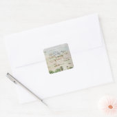 ウォータールーの戦いの計画と見解 スクエアシール (封筒)