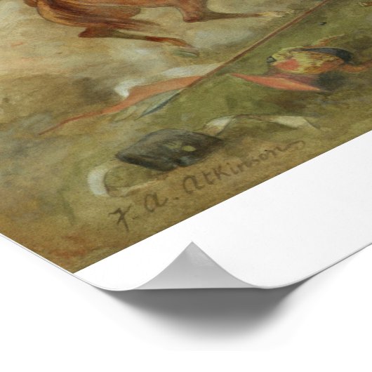 ウォータールーの戦い、1815年6月18日（パパニコロウの場合はc単位） ポスター (角)