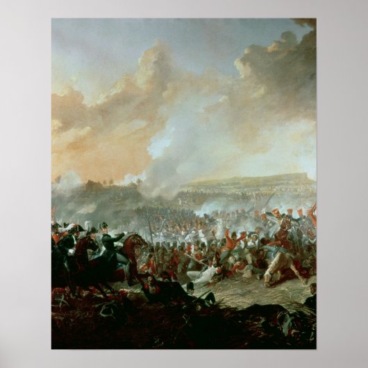 ウォータールーの戦い、1815年6月18日 ポスター (正面)
