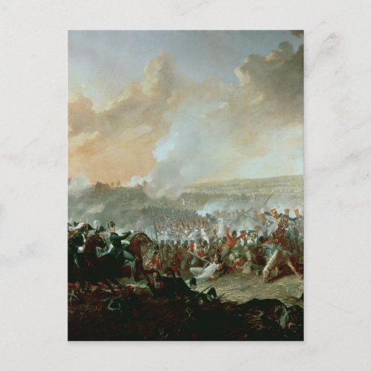 ウォータールーの戦い、1815年6月18日 ポストカード (正面)