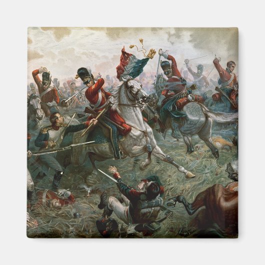 ウォータールーの戦い、1815年6月18日(色l) マグネット (正面)