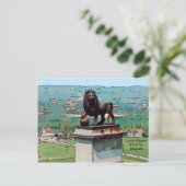 ウォータールーの戦場のライオンの小山 ポストカード (スタンド正面)