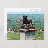 ウォータールーの戦場のライオンの小山 ポストカード (正面/裏面)