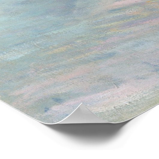 ウォータールーブリッジアットサンセットクロードモネファインアート ポスター (角)