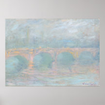 ウォータールーブリッジアットサンセットクロードモネファインアート