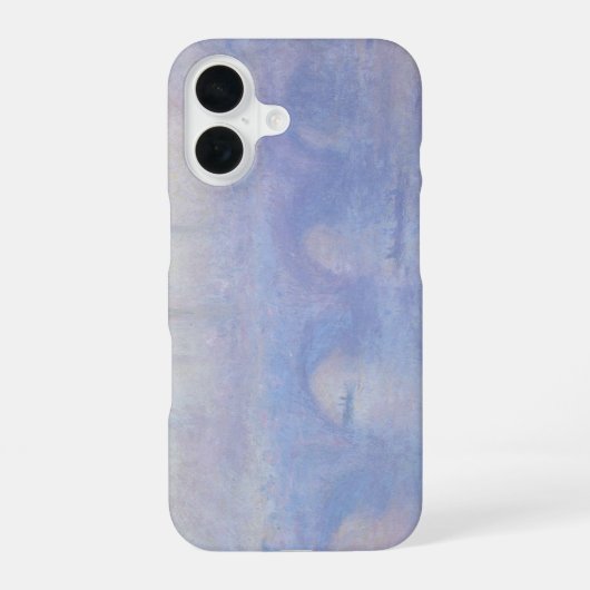 ウォータールー橋 モネ 霧の効果 iPhone 16ケース (裏面)