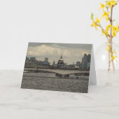 ウォータールー橋、ロンドン カード (黄色い花)