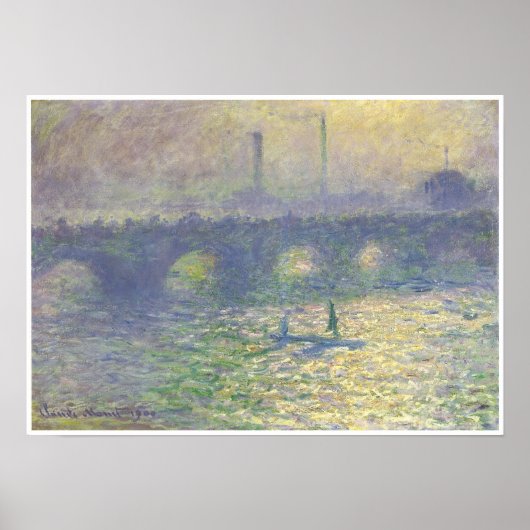 ウォータールー橋， 1899-1900 ポスター (正面)