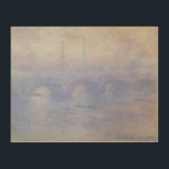 ウォータールー橋、Claude Monetによるミスト効果 ウッドウォールアート<br><div class="desc">Waterloo Bridge,  Effect of Mist (1903) by Claude Monetはヴィンテージ印象派の美術素晴らし建築絵画の作品。テムズ川の上にボートで漕ぐ乗組員がいる。霧が立ち込める霧の朝、イギリスのロンドンのウォータールー橋。アーティストについて：クロード・モネ(1840-1926)は印象派の運動の創始者であフランスのり絵画、その絵画の大部分は「空中に浮かぶ」（野外に浮かぶ）スタイル印象派の風景である。</div>