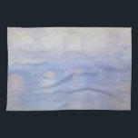 ウォータールー橋、Claude Monetによるミスト効果 キッチンタオル<br><div class="desc">Waterloo Bridge,  Effect of Mist (1903) by Claude Monetはヴィンテージ印象派の美術素晴らし建築絵画の作品。テムズ川の上にボートで漕ぐ乗組員がいる。霧が立ち込める霧の朝、イギリスのロンドンのウォータールー橋。アーティストについて：クロード・モネ(1840-1926)は印象派の運動の創始者であフランスのり絵画、その絵画の大部分は「空中に浮かぶ」（野外に浮かぶ）スタイル印象派の風景である。</div>