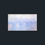 ウォータールー橋、Claude Monetによるミスト効果 キャンバスプリント<br><div class="desc">Waterloo Bridge,  Effect of Mist (1903) by Claude Monetはヴィンテージ印象派の美術素晴らし建築絵画の作品。テムズ川の上にボートで漕ぐ乗組員がいる。霧が立ち込める霧の朝、イギリスのロンドンのウォータールー橋。アーティストについて：クロード・モネ(1840-1926)は印象派の運動の創始者であフランスのり絵画、その絵画の大部分は「空中に浮かぶ」（野外に浮かぶ）スタイル印象派の風景である。</div>