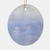 ウォータールー橋、Claude Monetによるミスト効果 セラミックオーナメント (左)