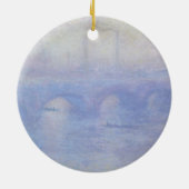ウォータールー橋、Claude Monetによるミスト効果 セラミックオーナメント (裏面)